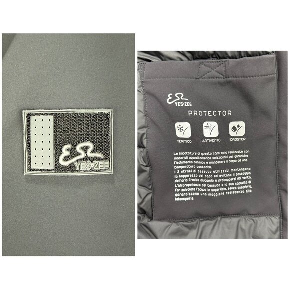 Yes Zee Coat Womens Extra Large XL Black Down Puffer Jacket Parka Hooded Winter - Picture 7 of 12